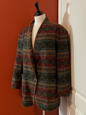 Harris Wallace Women’s Vintage 90’s Southwestern USA Made Jacket Coat